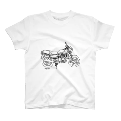 オールドルックなバイク スタンダードTシャツ