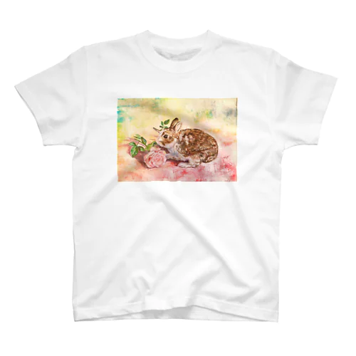 油絵のうさちゃん Regular Fit T-Shirt