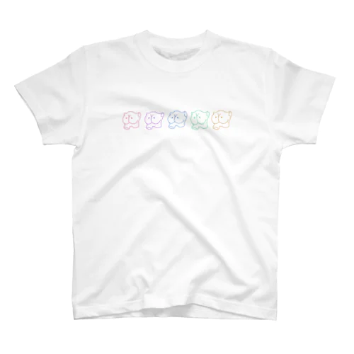 カラフルきょーちゃんシリーズ(整列) スタンダードTシャツ