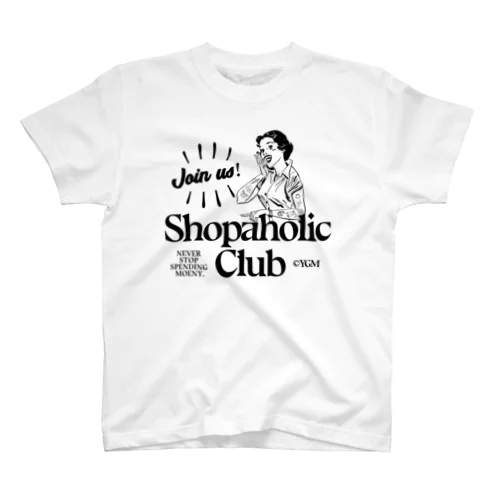 SHOPAHOLIC CLUB スタンダードTシャツ