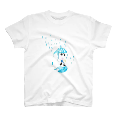 雨とカサ スタンダードTシャツ