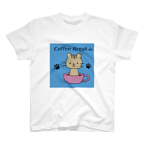キジトラ さくら 猫（Coffee Break） スタンダードTシャツ