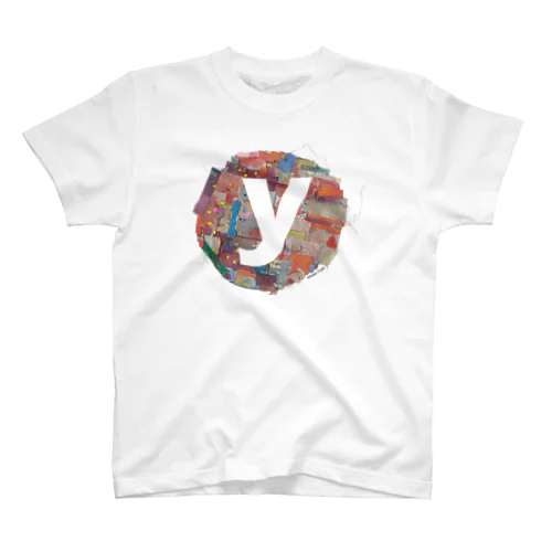 <y> Alphabet on Apple by Isaac Fujiki Regular Fit T-Shirt