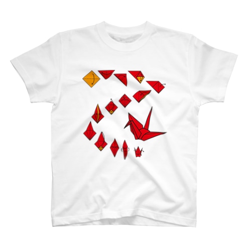 折り鶴 Regular Fit T-Shirt