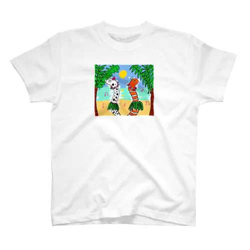 フラダンスチンアナゴとニシキアナゴ スタンダードTシャツ