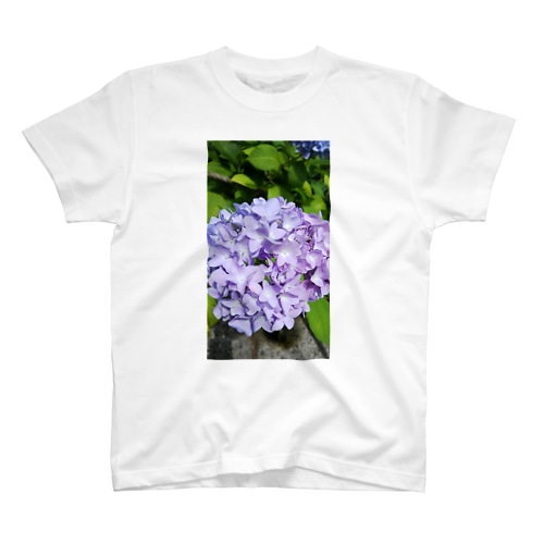 パステルパープルな紫陽花 Regular Fit T-Shirt