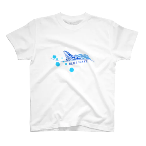 碧い紋様 ”BLUE WAVE” スタンダードTシャツ