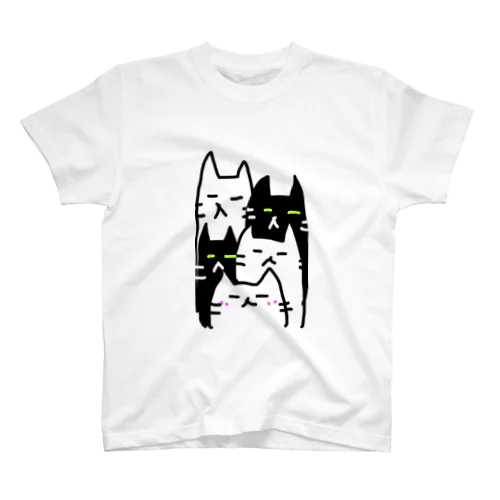 ねこちかぞくTee ver.2 スタンダードTシャツ