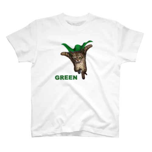 ミャウレンジャー　グリーン Regular Fit T-Shirt