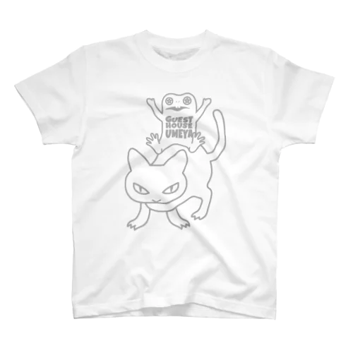 タビハミチズレ　グレーライン Regular Fit T-Shirt