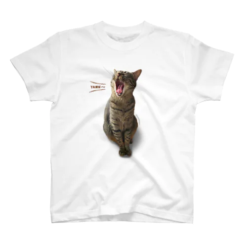 キジトラ猫の鶉（うずら） スタンダードTシャツ