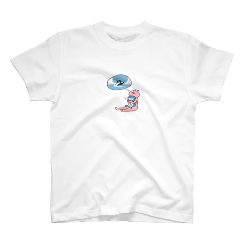 クジラと海とうさぎ スタンダードTシャツ