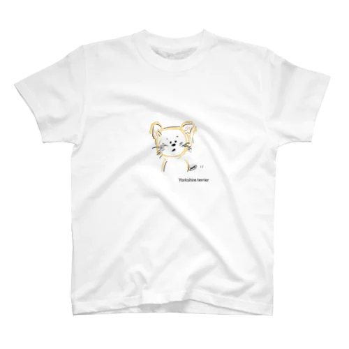 ヨークシャテリアのむぎこちゃん スタンダードTシャツ