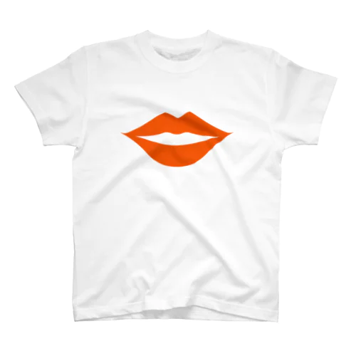 セクシーな唇(オレンジ) スタンダードTシャツ