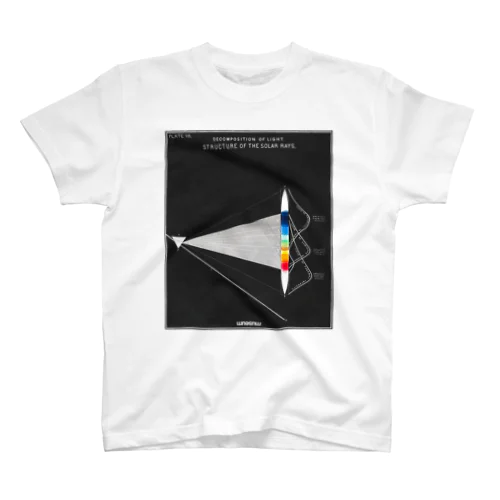 「光の分解／太陽の光の構造」 Decomposition of Light/Structure of the Solar Rays スタンダードTシャツ