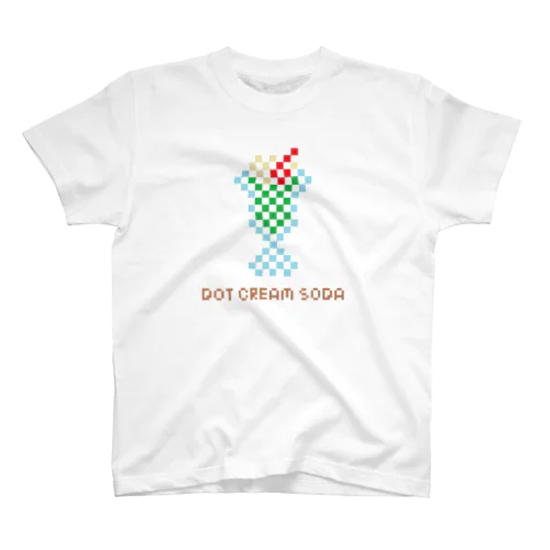 ドット絵クリームソーダ（DOT CREAM SODA） スタンダードTシャツ