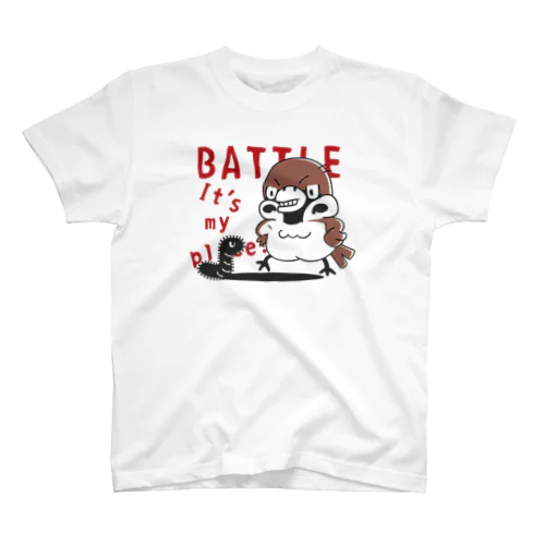 スズメがちゅん　BATTLEちゅん Regular Fit T-Shirt