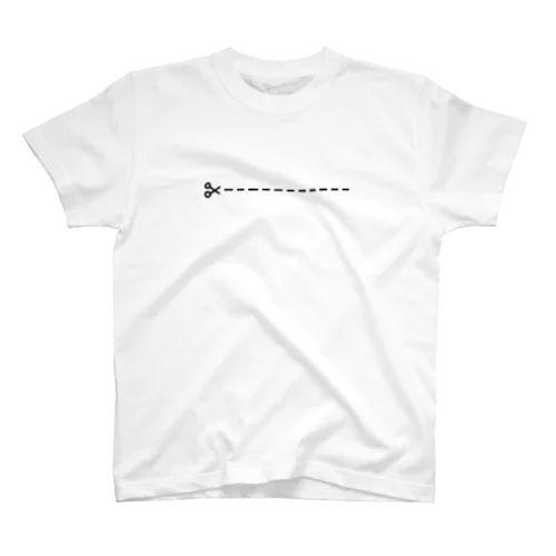 点線に沿ってお切りください。 Regular Fit T-Shirt