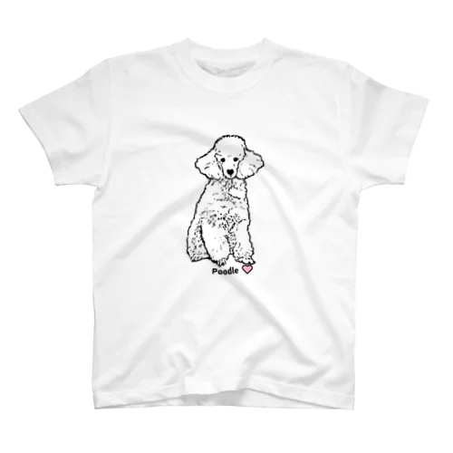 Lovely Poodle💛 スタンダードTシャツ