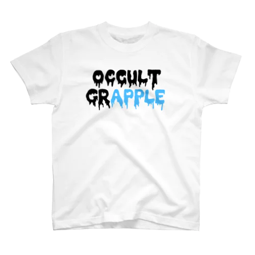 OCCULT GRAPPLE ロゴTシャツ　黒青ver Regular Fit T-Shirt