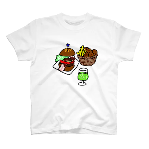 ハンバーガーをどうぞ スタンダードTシャツ