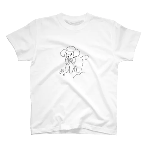 ぬいプードル！シンプル スタンダードTシャツ