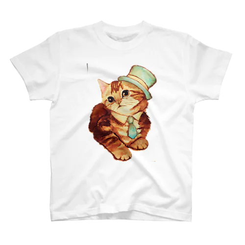 紳士オシャレ子猫ちゃん スタンダードTシャツ