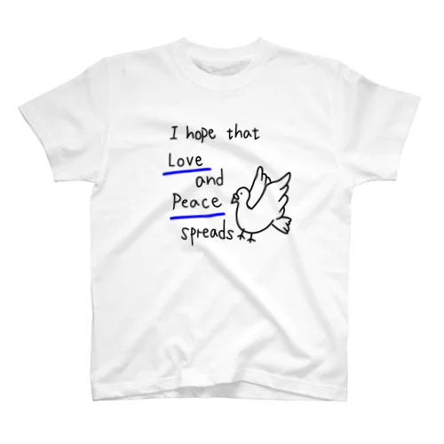 愛と平和 Regular Fit T-Shirt
