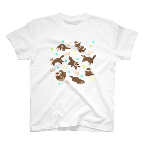 Panic-face ferret　〜セーブルver〜 Regular Fit T-Shirt