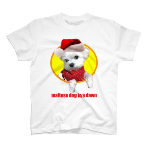 夜明けのマルチーズ （ Cute and cool puppy. ） Regular Fit T-Shirt