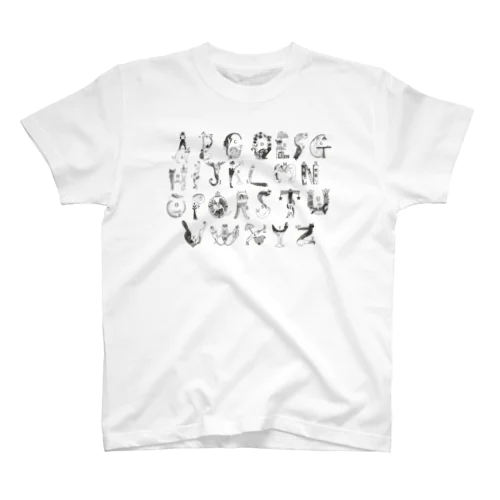 猫文字のアルファベット Regular Fit T-Shirt