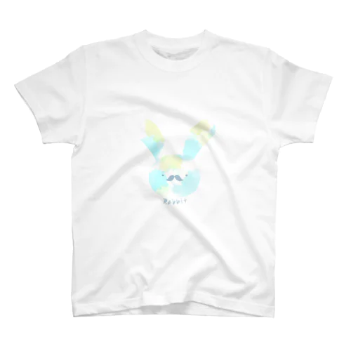 うさぎのおっさん(水色） スタンダードTシャツ