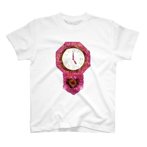 押し花時計/Pressed flower clock スタンダードTシャツ