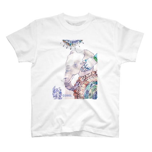 エスニックゾウさん Regular Fit T-Shirt