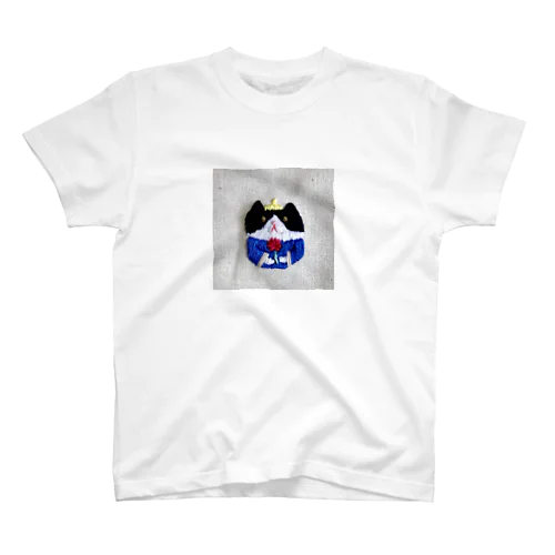 お花をもった猫さん（Blue） Regular Fit T-Shirt