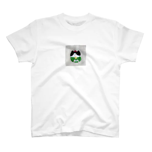 花をもった猫さん（Green） Regular Fit T-Shirt