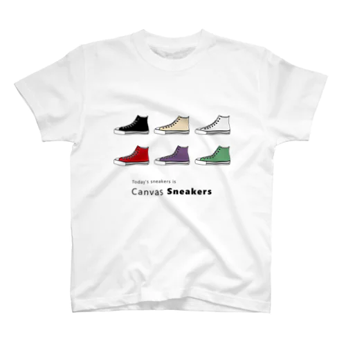 Canvas Sneakers Regular Fit T-Shirt