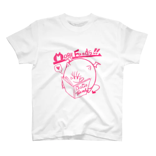 美味しいものを求めて…～Ver.ピンク～ スタンダードTシャツ