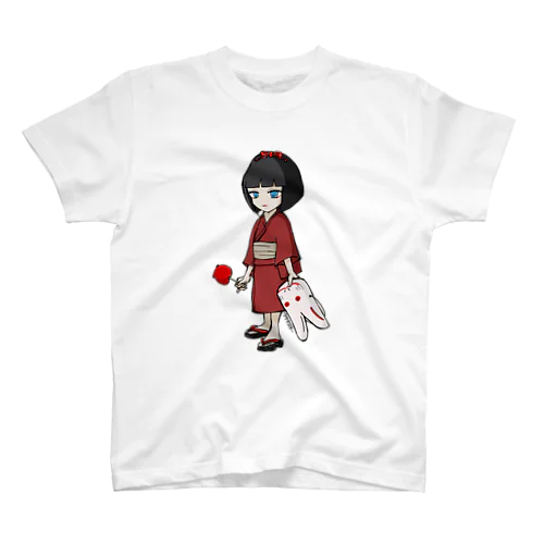 兎の面を持った少女 スタンダードTシャツ