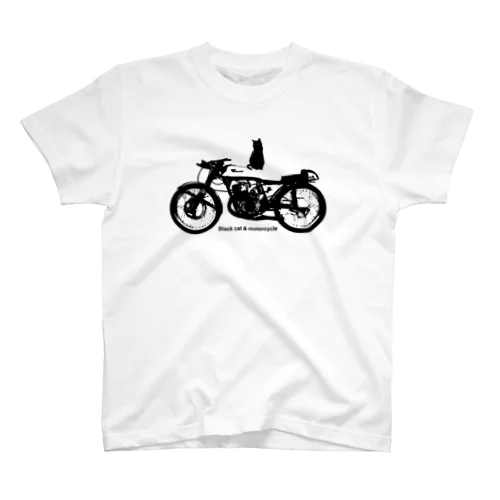 黒猫とバイク 2021 スタンダードTシャツ