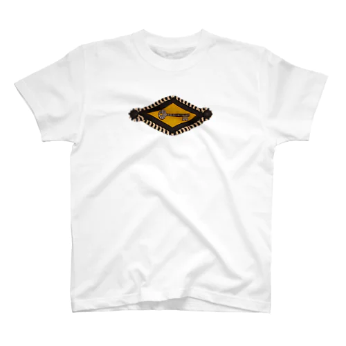antique key　×　yellow Regular Fit T-Shirt