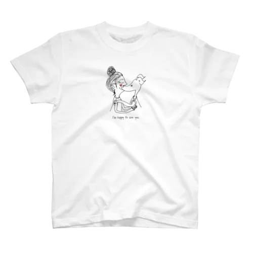 I’m happy to see you.｜イタグレ Regular Fit T-Shirt