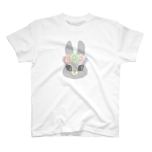 花とうさぎ Regular Fit T-Shirt