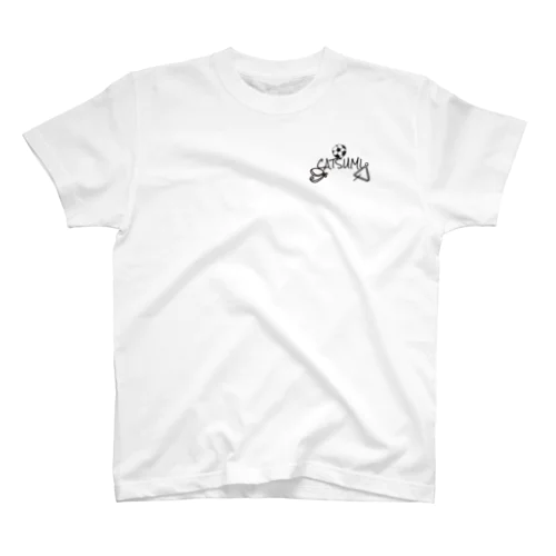 キャツミロゴ(左キャツミ) Regular Fit T-Shirt