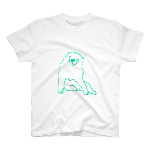 長沢芦雪の「あの犬」グリーン Regular Fit T-Shirt