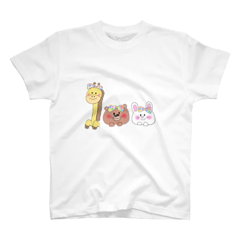 どうぶつ3きょうだい スタンダードTシャツ