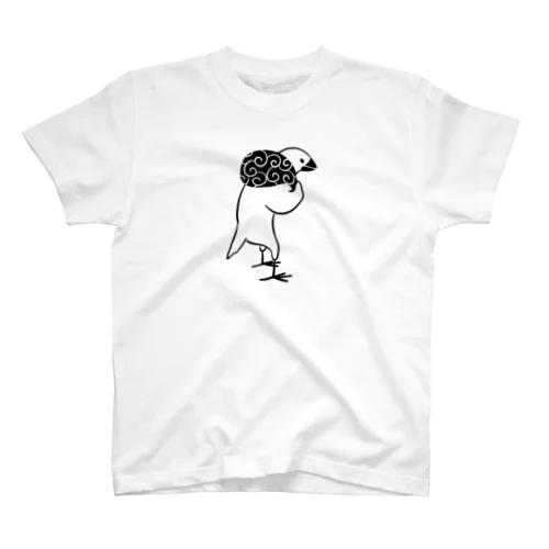 猫背のふろしき文鳥 スタンダードTシャツ