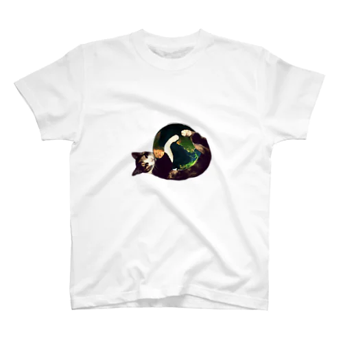 三毛猫の地球（猫キックver） Regular Fit T-Shirt