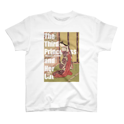 女三の宮と猫 Regular Fit T-Shirt