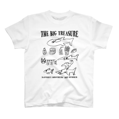 THE BIG TREASURE  black スタンダードTシャツ